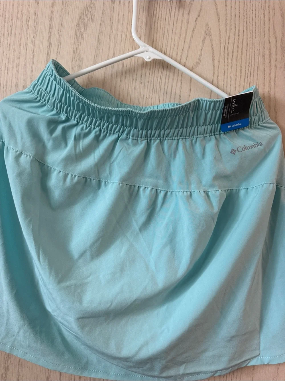 Light Blue Women's Active Skort with Elastic Waist